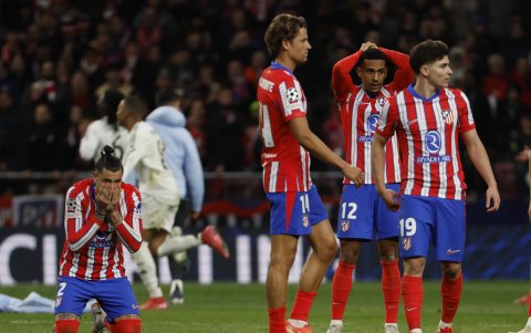 Jugadores de Atlético de Madrid evidenciaron la amargura en sus rostros luego de fallar dos penales ante Real Madrid