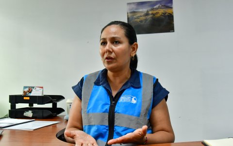 Funcionaria. María Auxiliadora Jácome, directora de Gestión Ambiental de la Prefectura del Guayas.