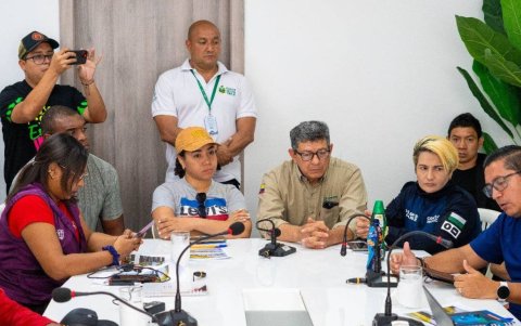 Coe Cantonal de Esmeraldas sesionó por la emergencia ambiental.