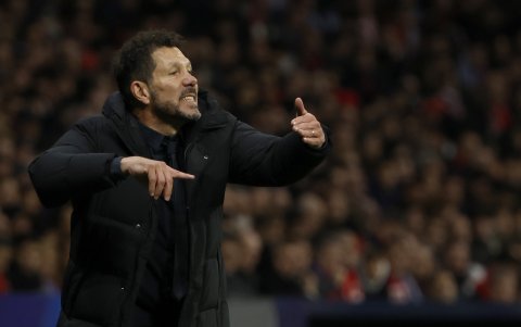 Diego Simeone, exjugador y actual técnico del Atlético de Madrid de España, es el referente de Blanco.