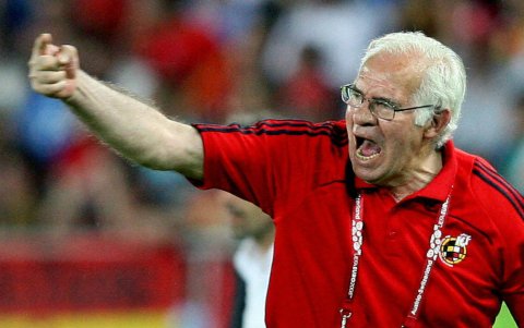 Luis Aragonés como técnico de la selección española absoluta de fútbol.