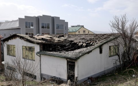 Así amaneció el club incendiado.