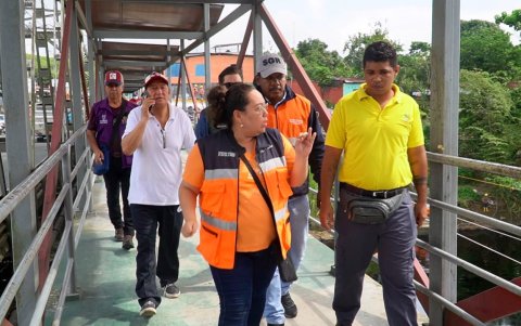 La Secretaría de Riesgos recorre el territorio afectado.