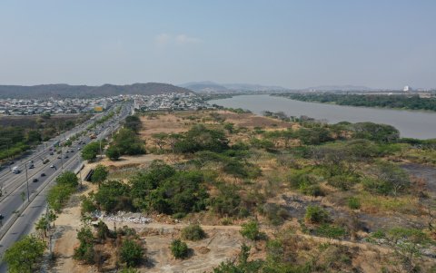 El proyecto Malecón 3000 contemplaba una área hacia el río Daule.