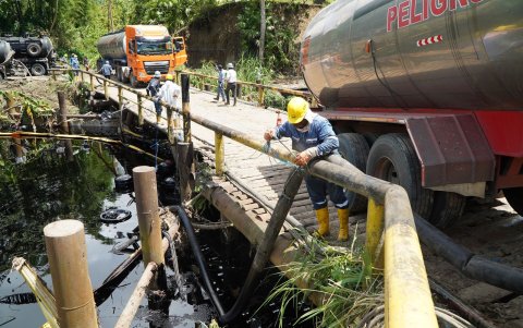 La rotura del oleoducto afecta a la provincia de Esmeraldas.