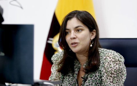 Irene Vélez es la secretaria de Comunicación del gobierno de Daniel Noboa.