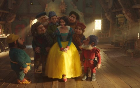 Escena de Blanca Nieves y los 7 enanitos.