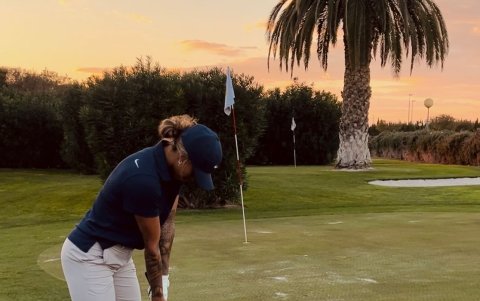 Kerlly Real encontró en el golf una nueva pasión.