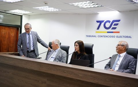 El Tribunal Contencioso Electoral trató le caso de Verónica Abad este 24 de marzo de 2025.
