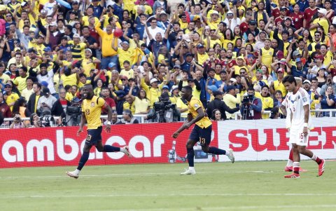 Ecuador se ubica en el segundo lugar de las eliminatorias.