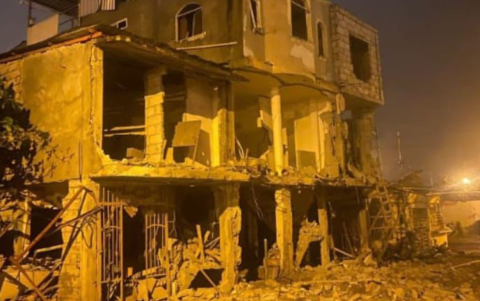 Casas gravemente afectadas por la explosión en el sector La Barraca, Puerto Bolívar.