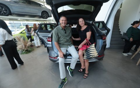 Iván Noboa y María Brinkmann.