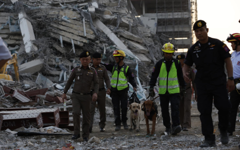 Imágenes que deja el terremoto en Myanmar.