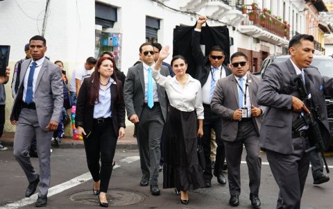 Verónica Abad fue uno de los principales antagonistas marcados por Daniel Noboa, luego de señalar un intento de desestabilización.