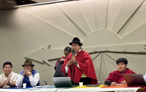 Leonidas Iza es presidente de la Conaie.