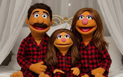 Estilo Muppets.