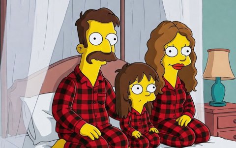 Estilo Los Simpsons.