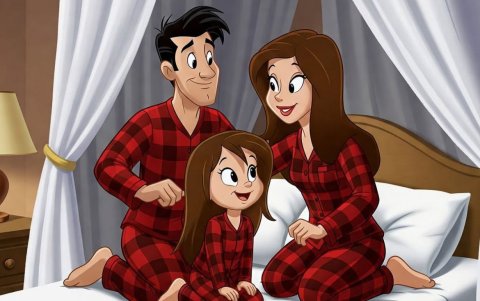 Estilo Looney Tunes.