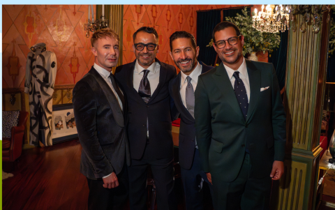 Anthony Berklich, Andrés Álvarez, Gustavo Moscoso y Giancarlo Colón de Moscoso.