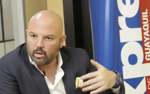 El presidente de LigaPro Miguel Ángel Loor.