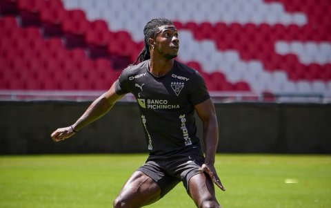 El haitiano Ricardo Adé, defensa de Liga de Quito.