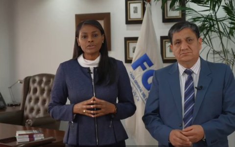 Los fiscales Diana Salazar (general) y Wilson Toainga (subgrogante) anunciaron que seguirán en funciones prorrogadas, desde este 8 de abril de 2025.