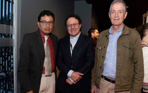 Francisco Estrella, Santiago Basabe y Emiliano Gil.