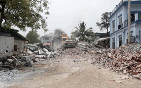 Una zona devastada en Mandalay por el terremoto registrado en Birmania (Myanmar) el 28 de marzo.