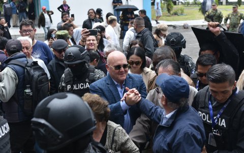 Diego Borja, en las votaciones del 13 de abril de 2025.