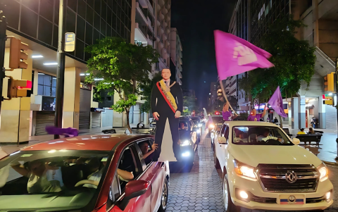 Guayaquil celebra la reelección de Daniel Noboa.