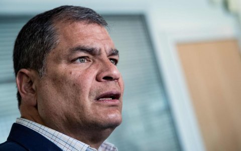 Rafael Correa es el líder de la Revolución Ciudadana, movimiento que aupó la candidatura de Luisa González.