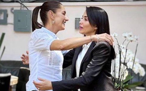 Sheinbaum y González, durante un encuentro en junio de 2024.