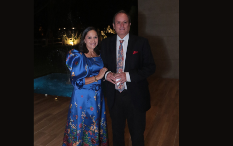 Karyna Arteaga de Abad y Víctor Abad.