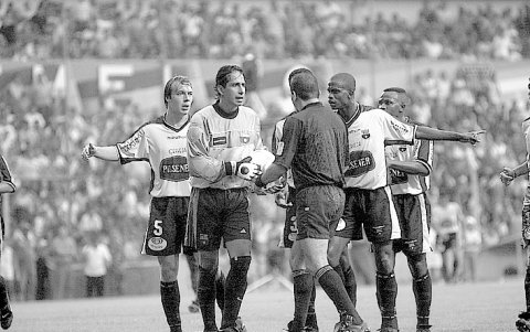 José Francisco Cevallos fue figura en el arco de Barcelona SC.