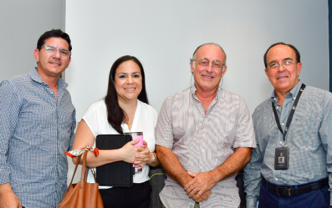 Miguel Armas, Fabiola García, Luis Eduardo Cajas y Antonio Contreras.