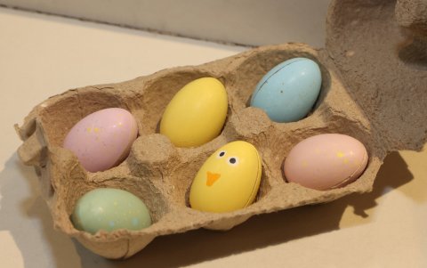 Las opciones de los huevos de pascua que se elaboran artesanalmente.