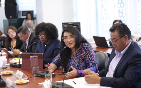 Gissela Garzón fue asambleísta por Revolución Ciudadana en el periodo derivado de la muerte cruzada decretada por el expresidente Guillermo Lasso.