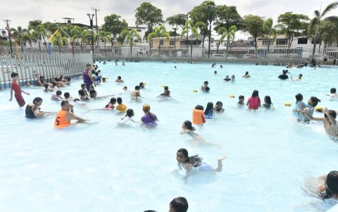 Parques Acuáticos durante el feriado.