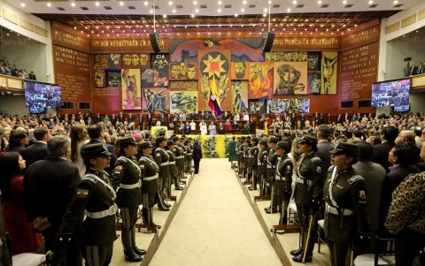 La Asamblea Nacional fue el escenario de La última  posesión presidencial, el 23 de noviembre de 2023.