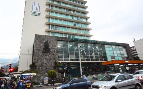 Matriz del IESS, en Quito.