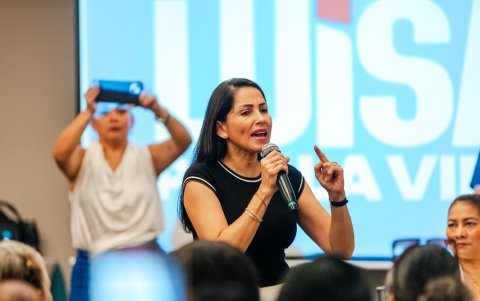 Luisa González se distanció de Augusto Verduga y los audios del caso Ligados.