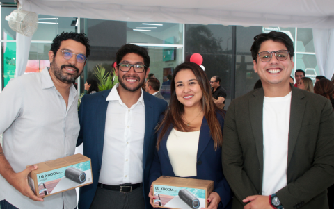 Jaime Vareles, Irvin Camacho, Fernando Alvarado y Pedro Tejena.