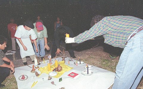 Las limpias que se hacían en el estadio Monumental.