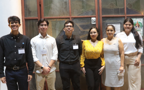 Juan Pablo García, Juan Francisco 0rbe, Josep Guashpa, Oriana Ronquillo, Patricia Sánchez y Denis Soledispa.