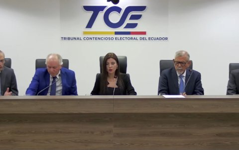 El Pleno del TCE es presidido por la jueza Ivonne Coloma.
