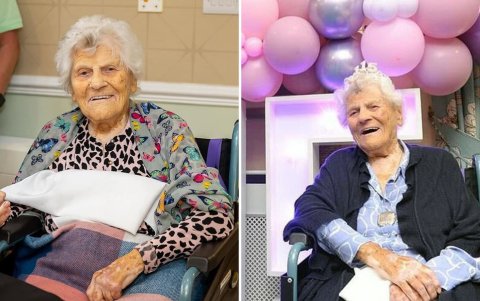 Ethel disfruta de buena salud y pasa sus días al aire libre.