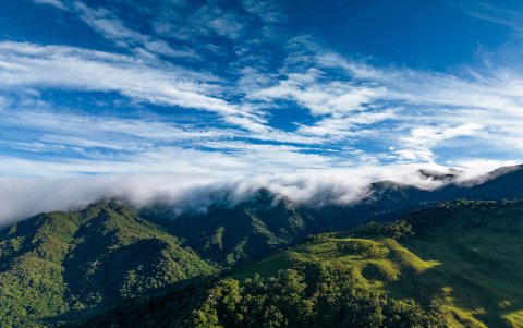 Cielo azul durante el día, en Boquete, Panamá, un lugar para disfrutar..