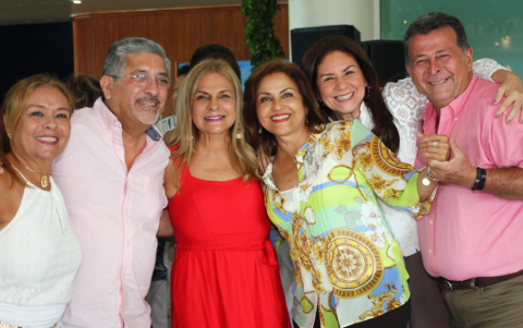 Ilse Tugendhat, Maurico Ceballos, Sandra Vargas, Diana Pareja, Mónica de Zunino y Jimmy Zunino.