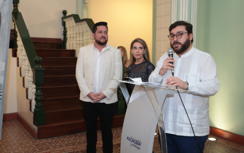 César Febres-Cordero durante su intervención.