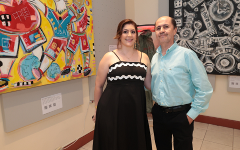 Melissa Fabara y Medardo Fabara.